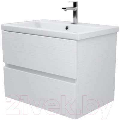 Тумба под умывальник Дабер 011 Cersanit Como 70 / Т11.7С.0.5 (белый древесный) - фото