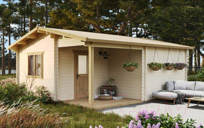 Дачный дом ДомБелКом ДС-1 6.0x6.0