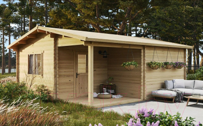 Дачный дом ДомБелКом ДС-1 6.0x6.0