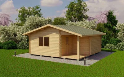 Дачный дом ДомБелКом ДС-1 6.0x6.0