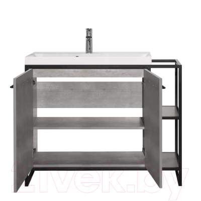 Тумба под умывальник Style Line Лофт 1.1 75/95 (две створки правая)