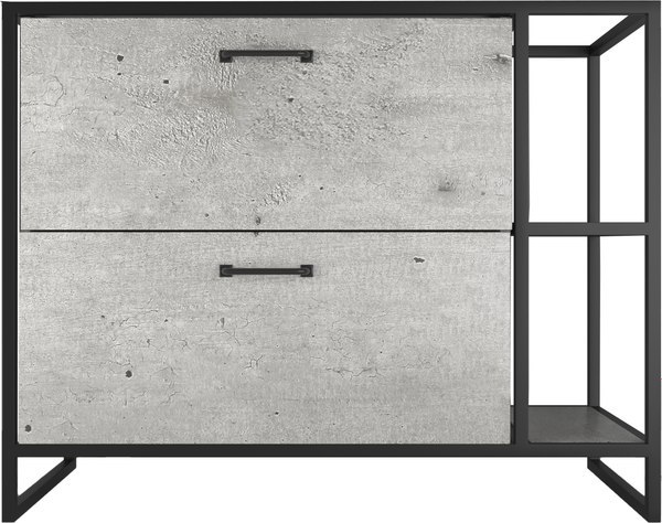 Тумба под умывальник Style Line Лофт 1.2 90/110 2 ящика - фото