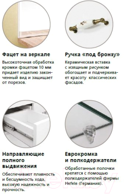 Тумба под умывальник Style Line Олеандр-2 50 (для классической раковины)