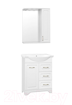 Тумба под умывальник Style Line Олеандр-2 65 3 ящика (для классической раковины)