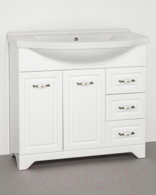 Тумба под умывальник Style Line Олеандр-2 90 3 ящика (для классической раковины)