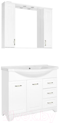 Тумба под умывальник Style Line Олеандр-2 120 3 ящика (для классической раковины)