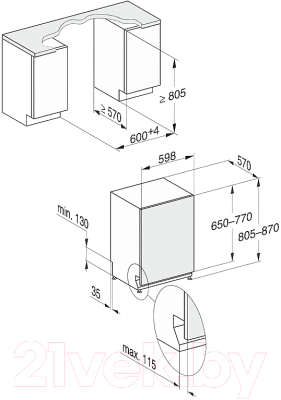 Посудомоечная машина Miele G 7590 SCVi AutoDos K2O