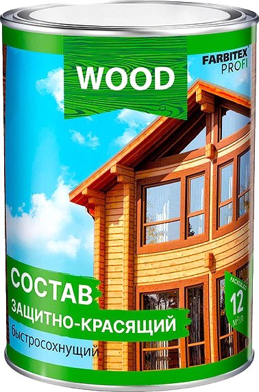 Защитно-декоративный состав Farbitex Profi Wood Быстросохнущий - фото