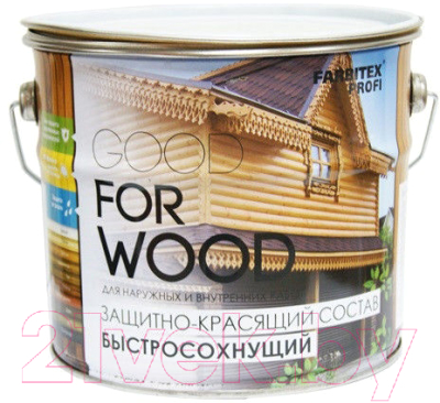 Защитно-декоративный состав Farbitex Profi Wood Быстросохнущий - фото