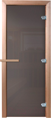 Стеклянная дверь для бани/сауны Doorwood Сумерки 200x80 - фото