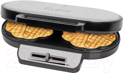 Вафельница Clatronic WA 3745 (черный/нержавеющая сталь)