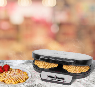 Вафельница Clatronic WA 3745 (черный/нержавеющая сталь)