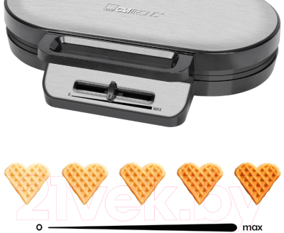 Вафельница Clatronic WA 3745 (черный/нержавеющая сталь)