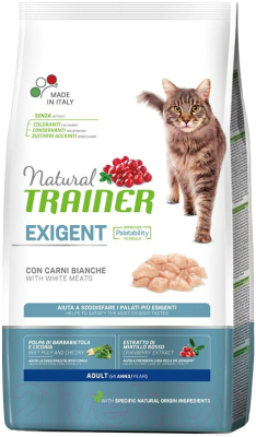 Сухой корм для кошек Trainer Для привередливых кошек с белым мясом - фото
