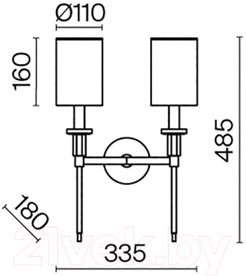 Бра Maytoni Florida MOD148WL-02CH