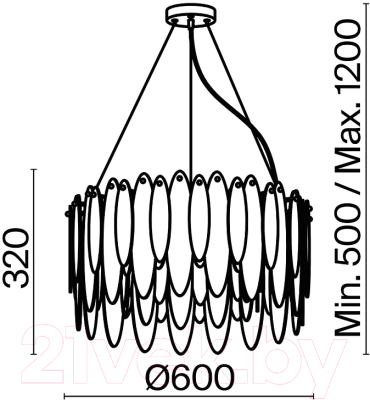 Люстра Freya Lucrecia FR5217PL-08FG