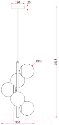 Потолочный светильник Freya Zing FR5199PL-05BS1