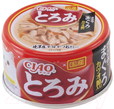 Влажный корм для кошек Inaba Toromi Филе курицы и микс тунцов в бульоне - фото