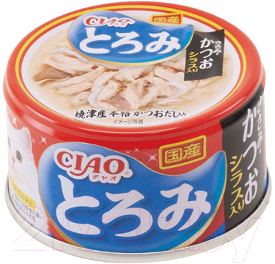 Влажный корм для кошек Inaba Toromi Филе курицы, тунец и сельдь в бульоне - фото