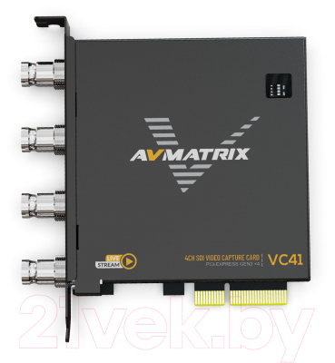 Устройство видеозахвата Avmatrix VC41 4CH 3G-SDI PCIE / 29984