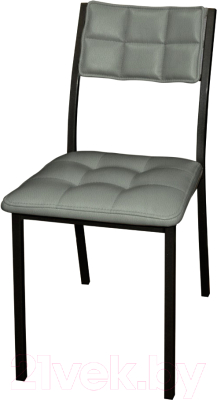 Стул Древпром Дункан ДП2-20 (черный матовый/темно-серый) - фото