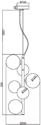 Люстра Maytoni Dallas MOD545PL-06BS