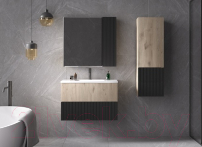 Тумба под умывальник Style Line Стокгольм ВЛДСП 70 2 ящика (подвесная)