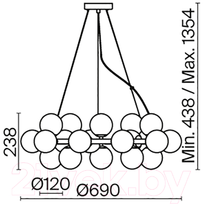 Люстра Maytoni Dallas MOD545PL-25B
