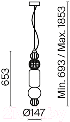 Потолочный светильник Maytoni Collar P069PL-L35G3K