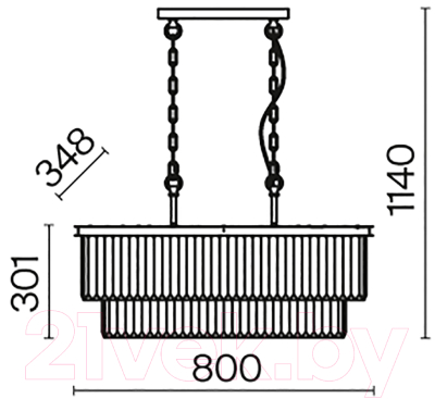 Люстра Maytoni Revero MOD085PL-08CH