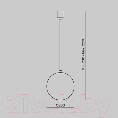 Потолочный светильник Maytoni Luna P039PL-5W3K-20-B