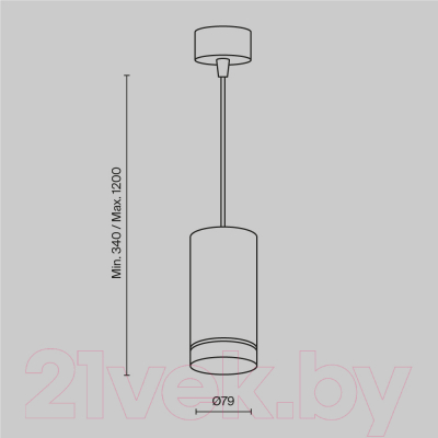 Потолочный светильник Maytoni Orlo P085PL-12W3K-W
