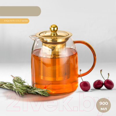 Заварочный чайник Makkua Teapot Exquisite Gold TEG900
