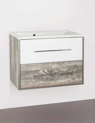 Тумба под умывальник Style Line Экзотик 75 2 ящика (подвесная)