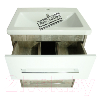 Тумба под умывальник Style Line Экзотик 50 3 ящика (напольная)