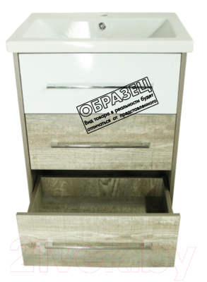 Тумба под умывальник Style Line Экзотик 50 3 ящика (напольная)