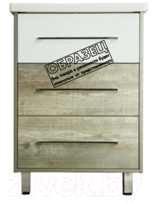 Тумба под умывальник Style Line Экзотик 55 3 ящика (напольная)