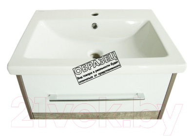 Тумба под умывальник Style Line Экзотик 55 3 ящика (напольная)