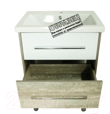 Тумба под умывальник Style Line Экзотик 55 3 ящика (напольная)