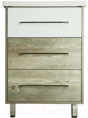Тумба под умывальник Style Line Экзотик 60 3 ящика (напольная)