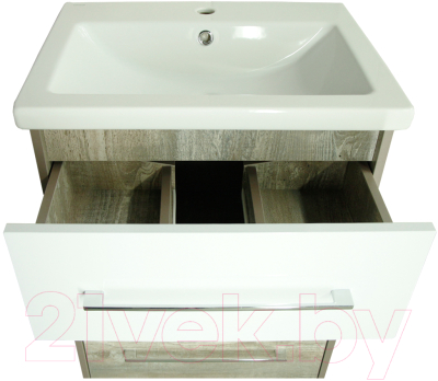 Тумба под умывальник Style Line Экзотик 60 3 ящика (напольная)