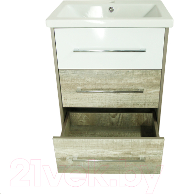 Тумба под умывальник Style Line Экзотик 60 3 ящика (напольная)