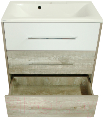 Тумба под умывальник Style Line Экзотик 75 3 ящика (напольная)