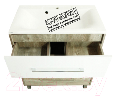 Тумба под умывальник Style Line Экзотик 80 3 ящика (напольная)