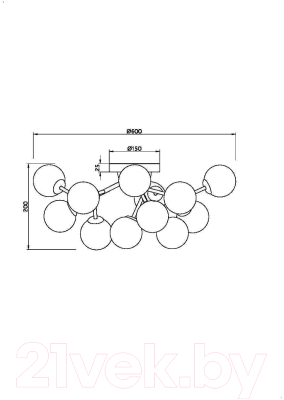 Люстра Maytoni Dallas MOD545CL-12B
