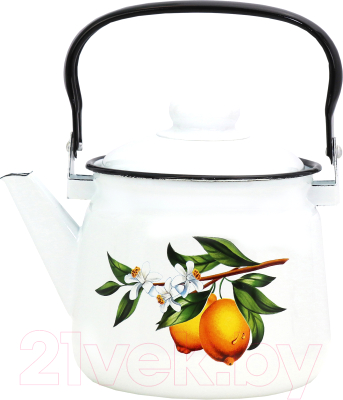 Чайник Эмаль Лимоны 01-2711/4М - фото