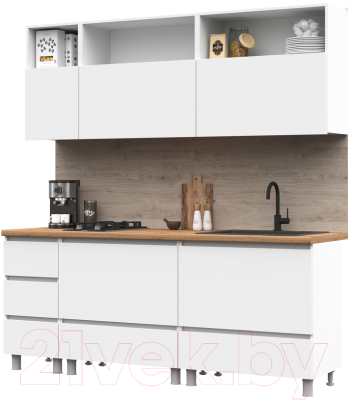 Кухонный гарнитур Стендмебель Хелен 2.0 (белый) - фото