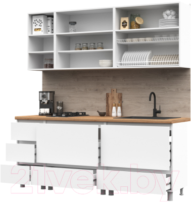 Кухонный гарнитур Стендмебель Хелен 2.0 (белый)