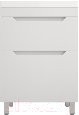 Тумба под умывальник Style Line Остин 50 2 ящика (напольная, для квадратной раковины) - фото