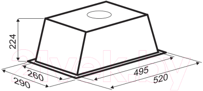 Вытяжка скрытая Zigmund & Shtain K 012.5 B